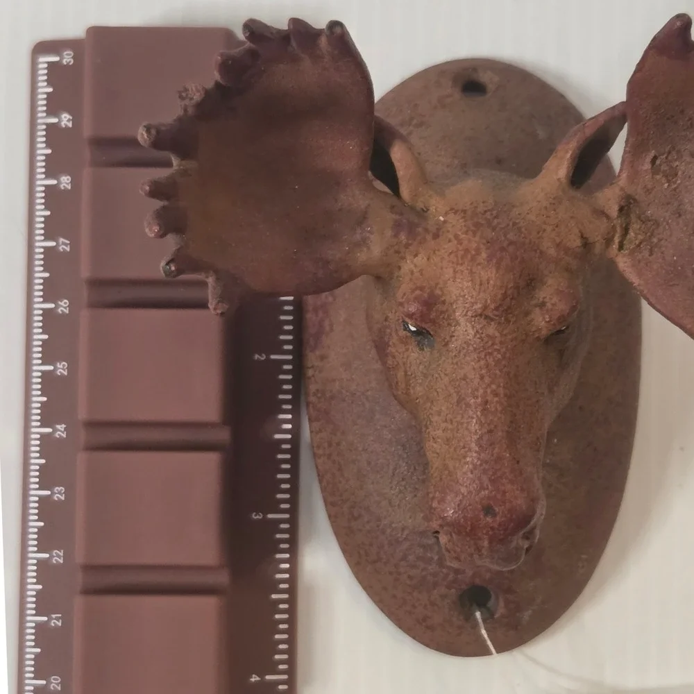SPI Moose Wall Hook Cast Metal Rustic Cabin Lodge Hunting Decor Coat Hat